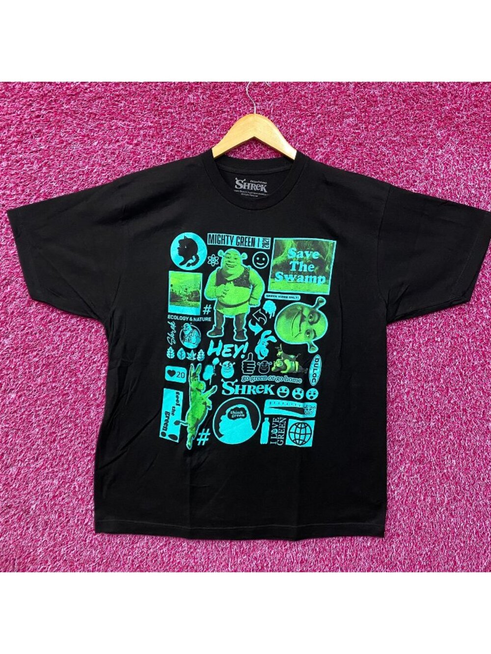 Dreamworks Shrek Animated Movie Flash Sheet T-Shirt XL